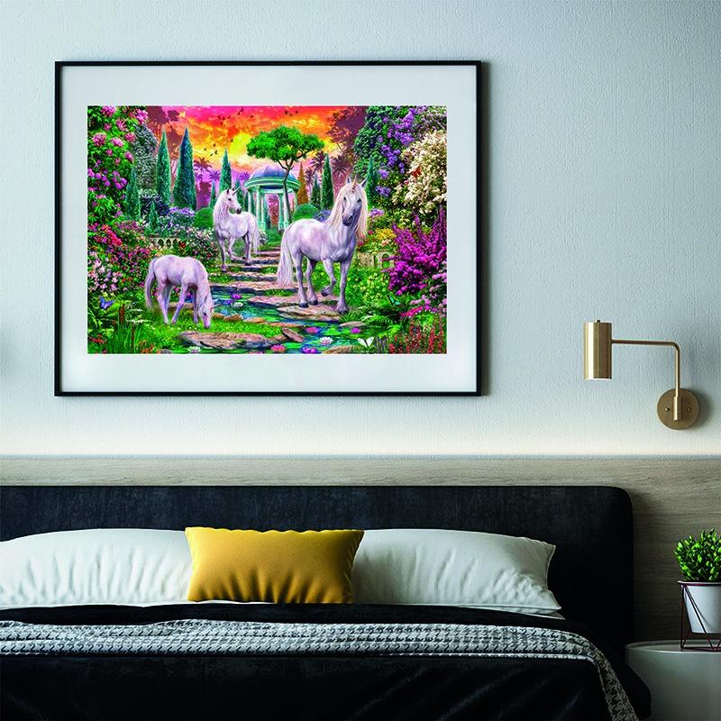 Clementoni Classical Garden Unicorns Puzzle - 2000 Pcs