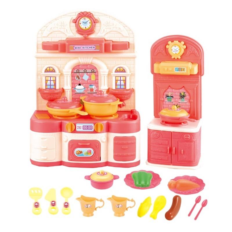 Mini Kitchen Tableware Playset - 23 Pcs
