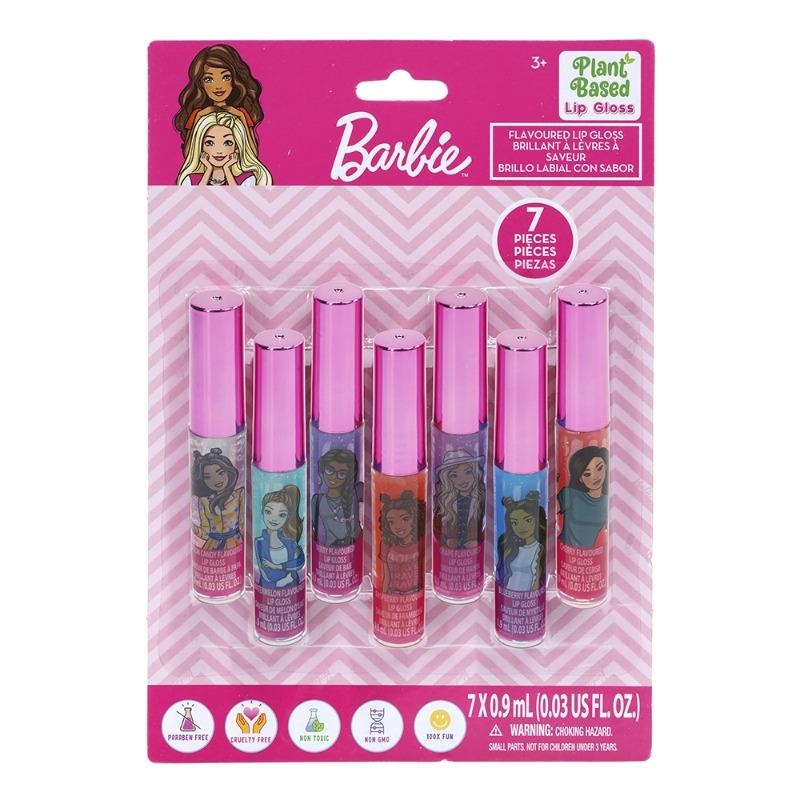 Townley Girl 7 Pack Lip Gloss Plant Based Barbie