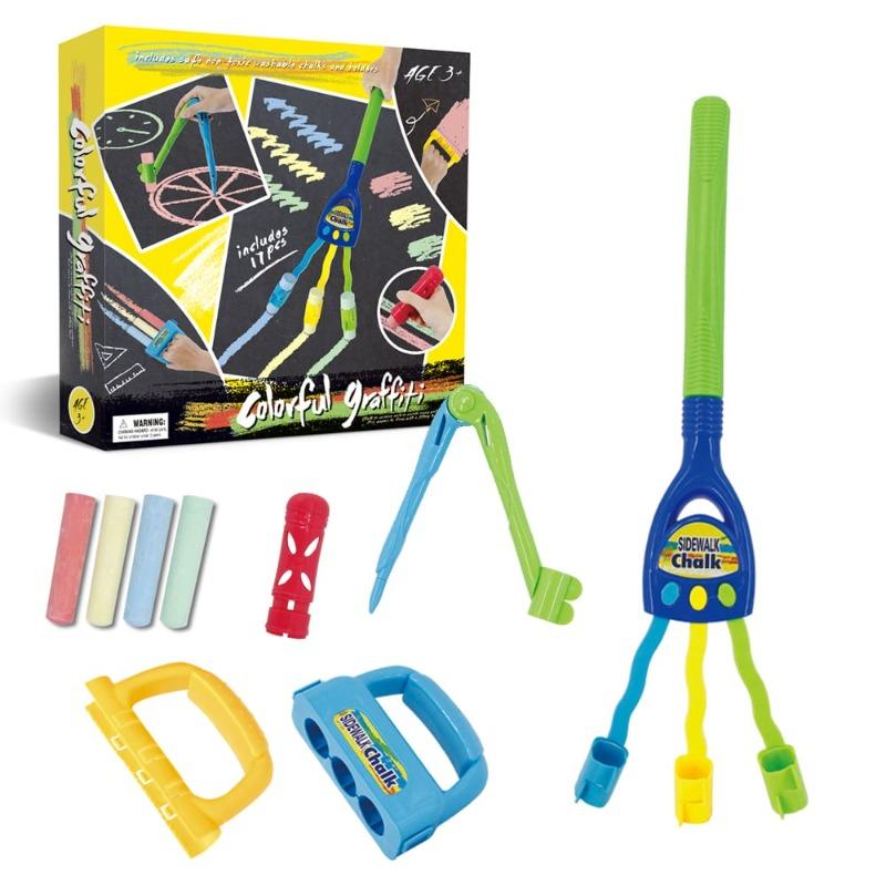 Colorful Graffiti Chalk Doodle Set - 17 Pcs