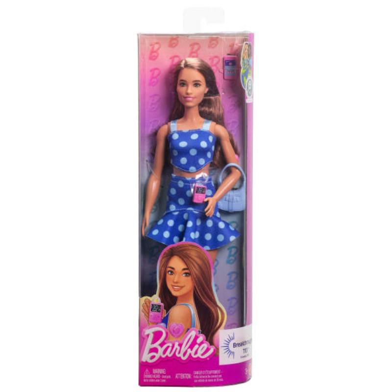 Barbie Fashionistas Doll – Blue Polka Dot (Diabetes Awareness Doll)