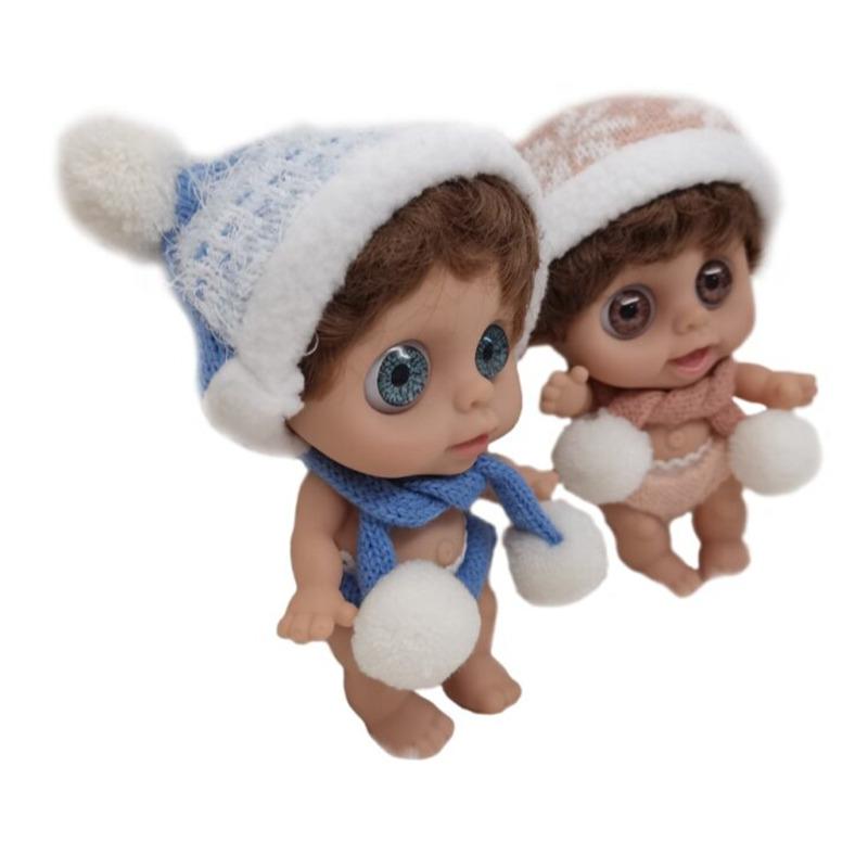 Qisen 6-Inch Baby Doll With Scarf