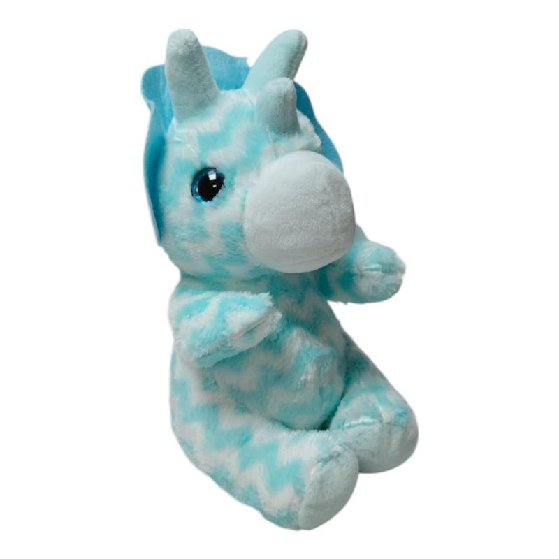 كادلي لوفابلز - دمية قطيفة دينو ترايسيراتوبس الازرق مقاس 20 سم