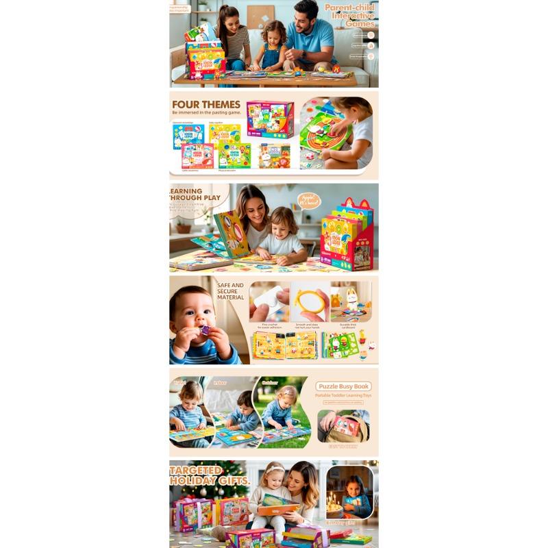 Children Knowledge Campus Awareness Sticker Book Blue