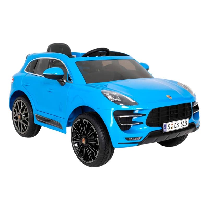Rollplay Porsche Macan Turbo SUV Premium Electric Vehicle 12 V - Blue