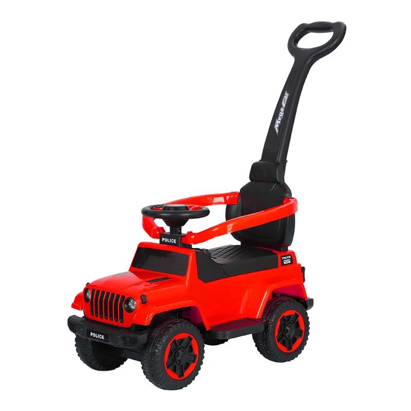 سيارة ركوب للأطفال مع مقبض دفع