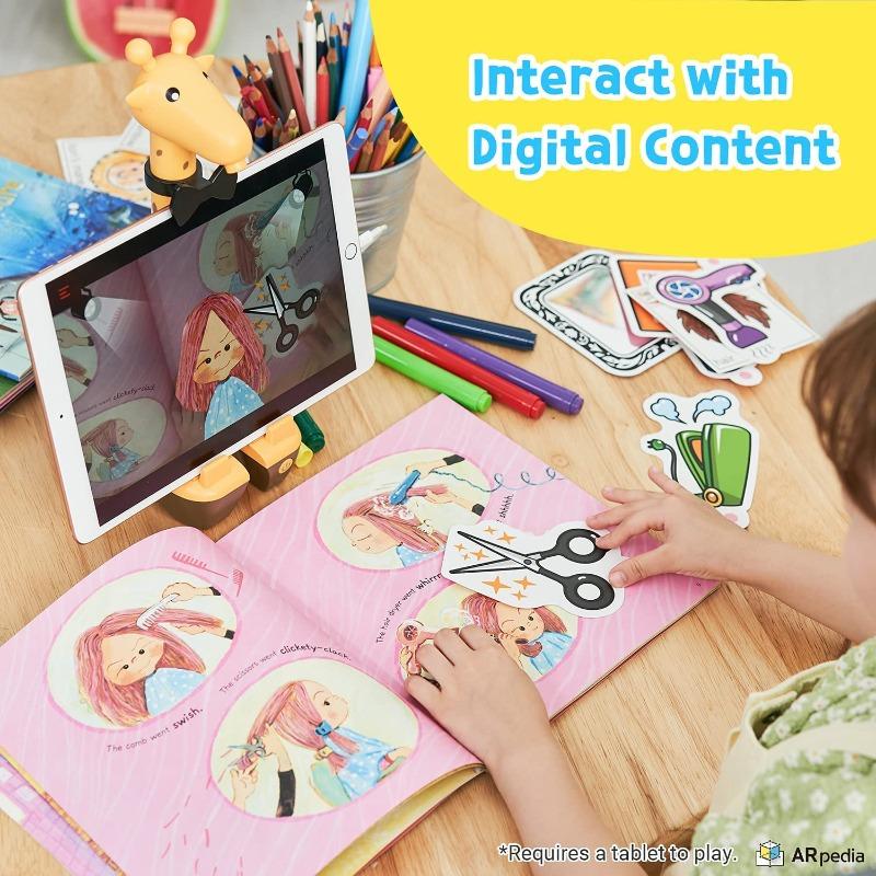 اربيديا - قارئ الكتب الذكي سبوتي للأجهزة اللوحية مدمج بالكاميرا - 8 قطع