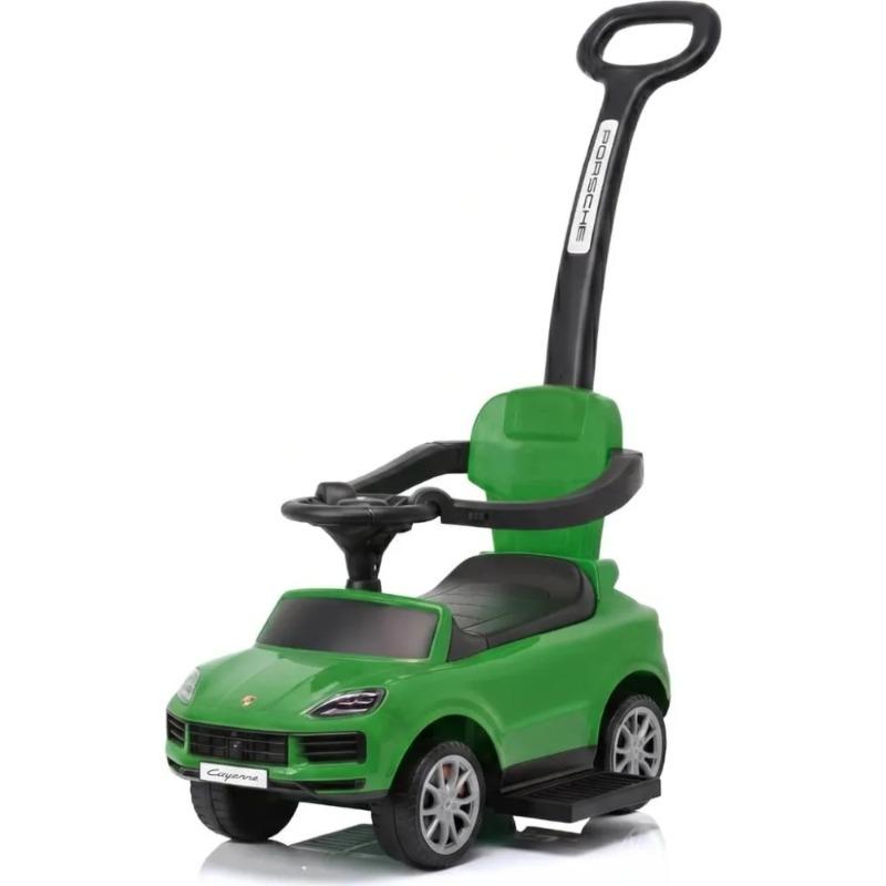 TOBBI Porsche Cayenne 3-in-1 Ride-On Car with Push Bar – Green