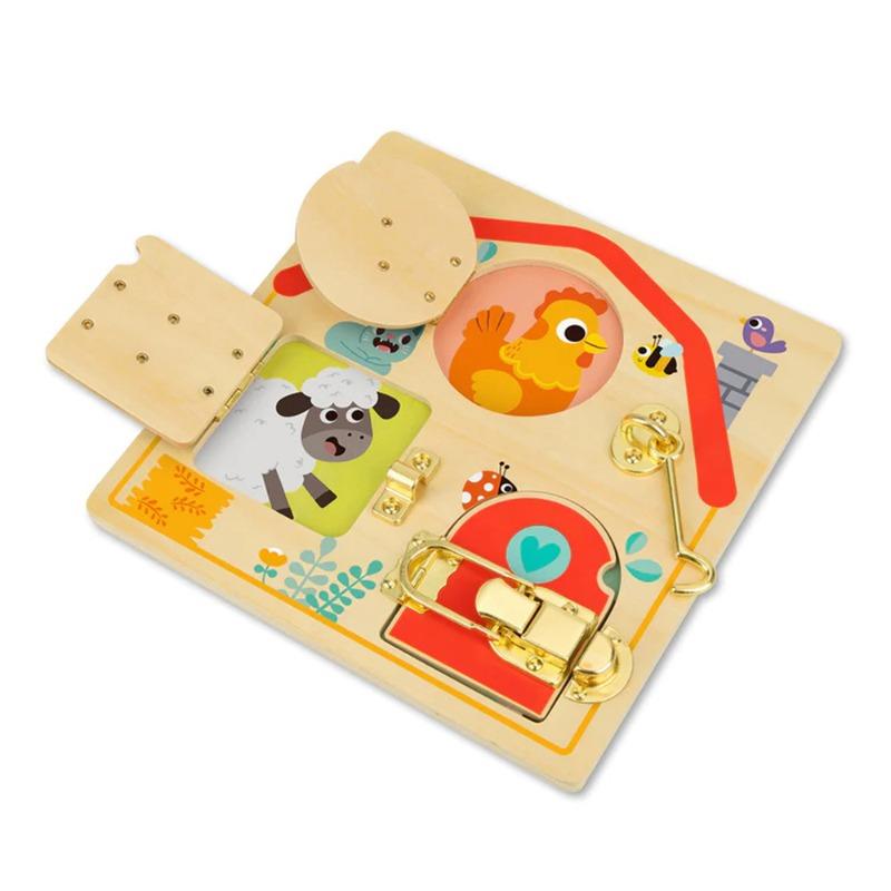 توكي توي - لعبة أنشطة الأقفال الخشبية