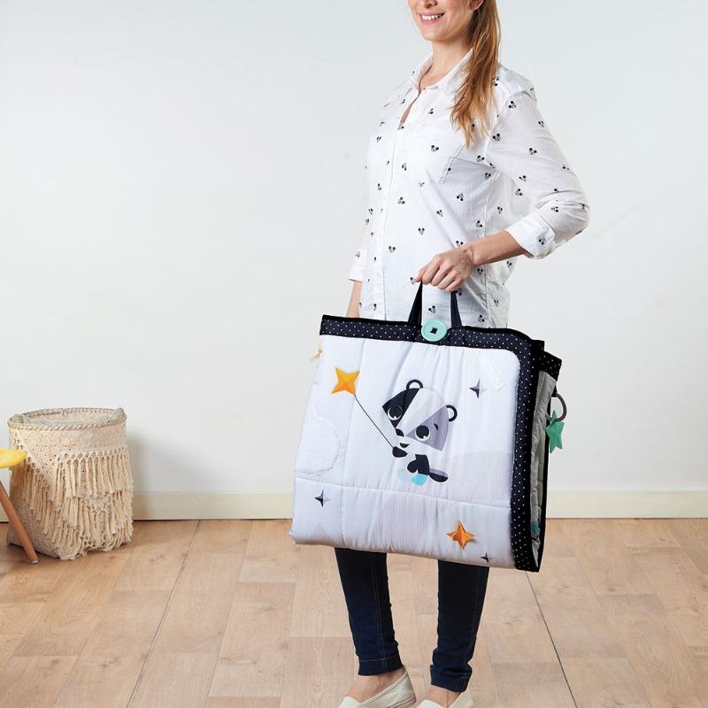 تيني لوف - حصيرة اللعب السحرية لون أبيض و أسود كبير