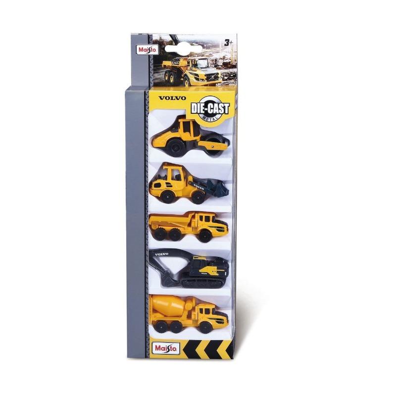 Maisto Volvo Construction Vehicles - 5-Pack