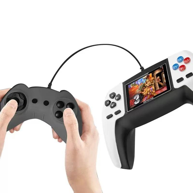 جهاز ألعاب 500 في 1 ثنائي اللاعبين بشاشة 2.4 إنش – أبيض