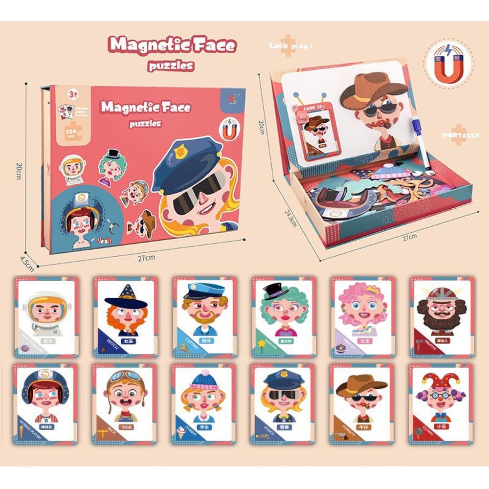 Magnetic Face Puzzles 134 Pcs