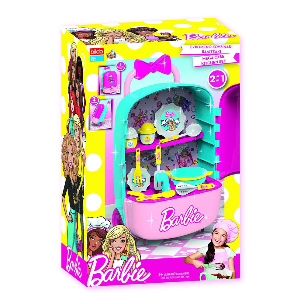 Barbie Mega Case Trolley Kitchen 2 In 1 Set