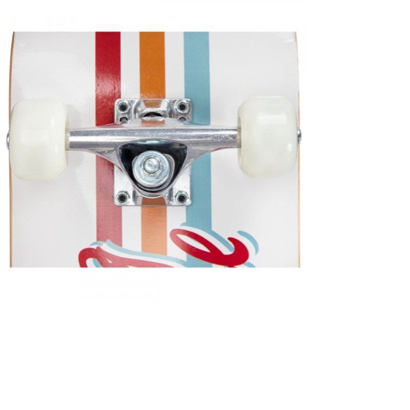 Spartan Reality Expert Skateboard-White color with red phrases