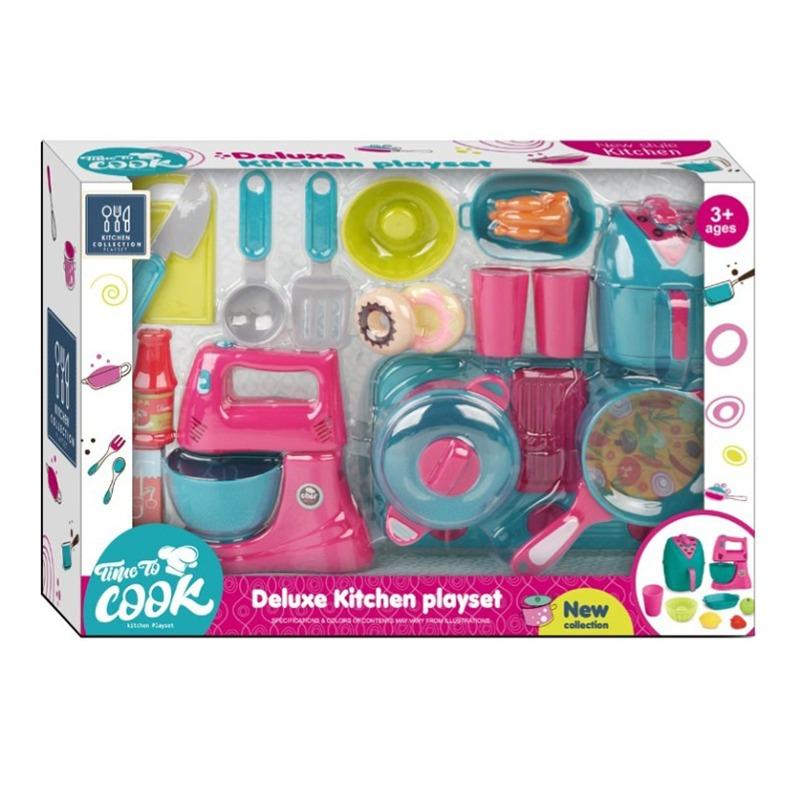 Time To Cook Deluxe Kitchen Playset - 24pcs