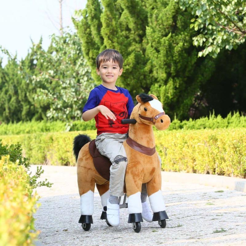 توبيز بوني سيكل - لعبة ركوب ريديمال رايد أون حصان بني فاتح