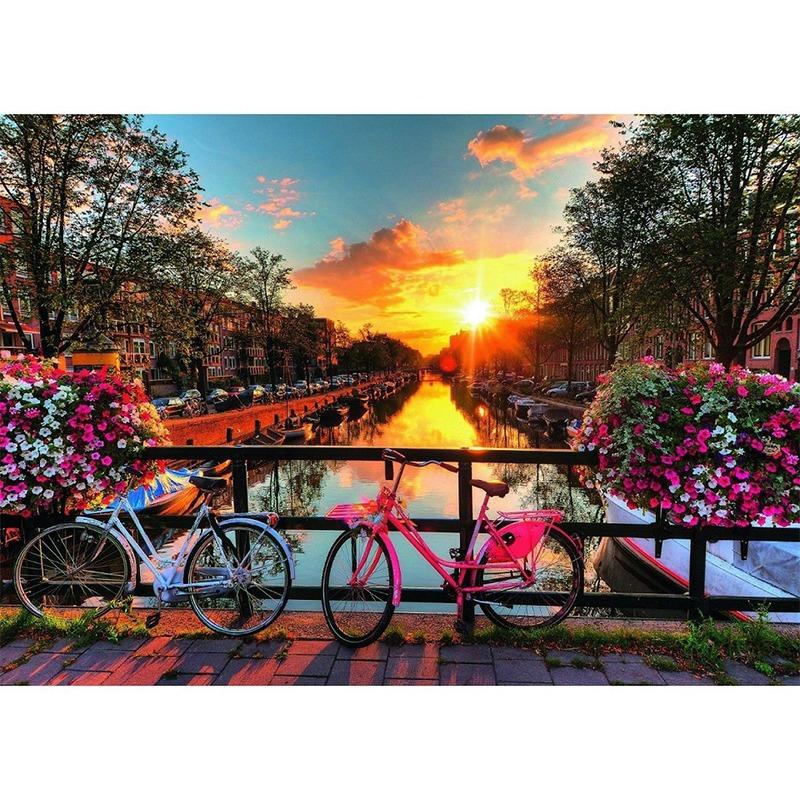 Ravensburger Bicycles In Amsterdam Puzzle - 1000 Pcs