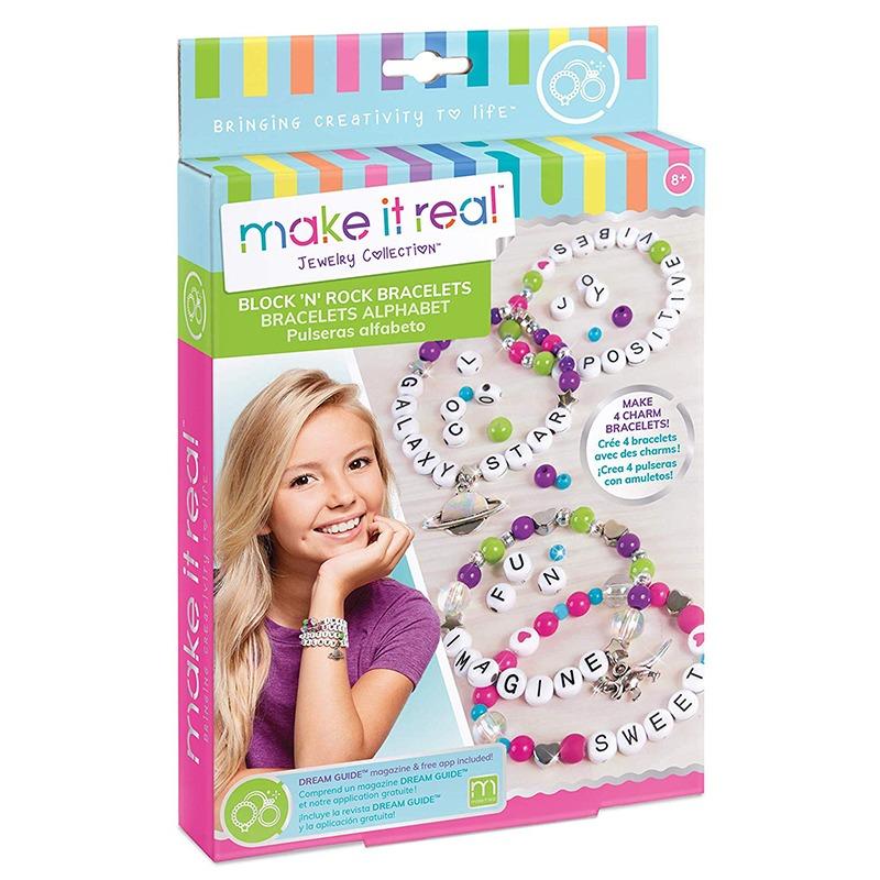 Make It Real Block And Rock Charm Bracelets