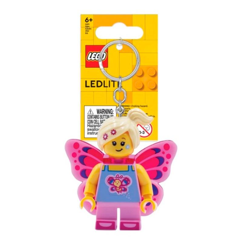 ليجو - سلسلة مفاتيح ليغو ميني فيغرز المضيئة باترفلاي جيرل