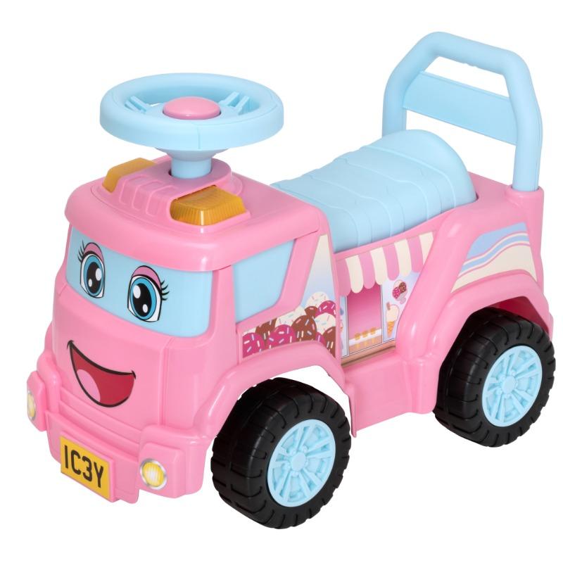 إيفو - عربة ركوب ماي فيرست فوت شاحنة الأيس كريم لون وردي