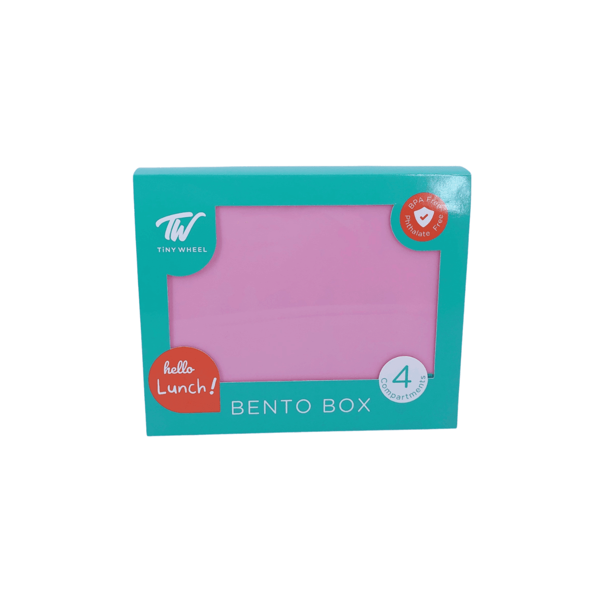 تايني وييل بينتو بوكس - صندوق غداء 4 أقسام - وردي