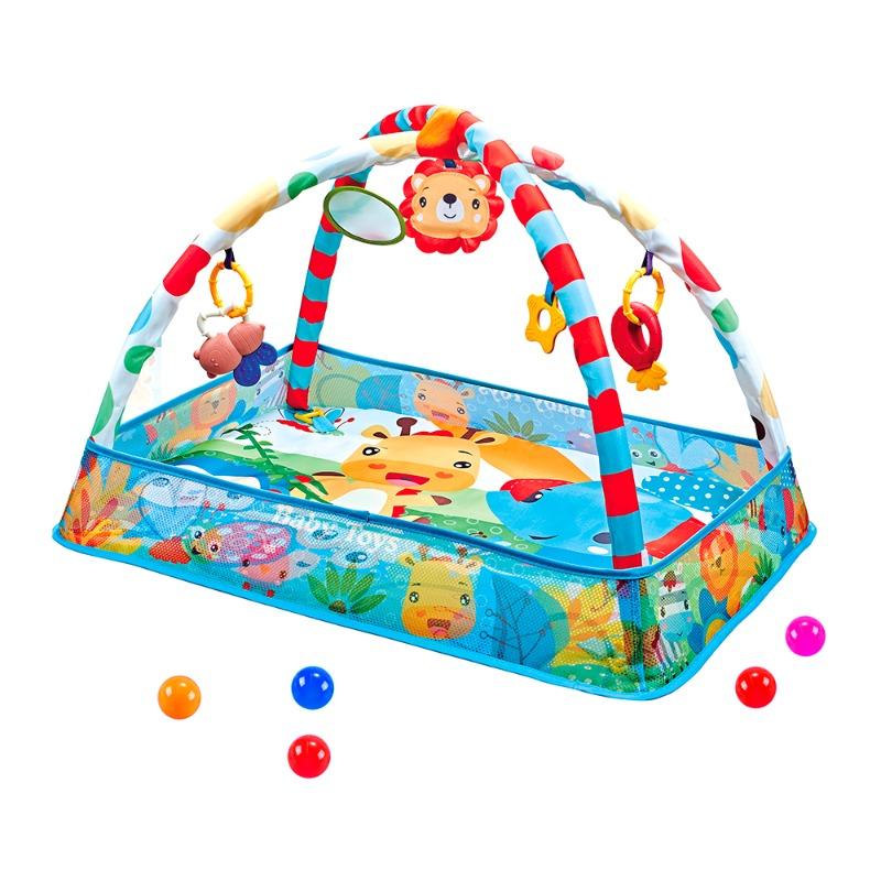 Activity Center Baby Cradle with Music 2 in 1 Blue Color