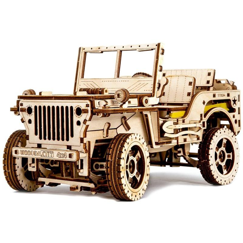Wooden City Jeep 3D Puzzle
