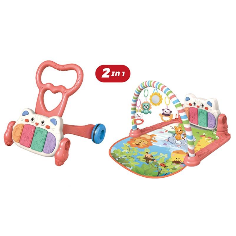 حصيرة اللعب والأنشطة للأطفال 2 في 1