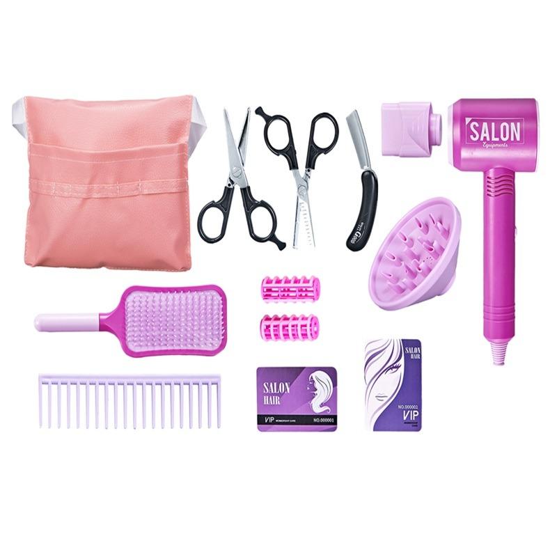 مجموعة إكسسوارات صالون الشعر مع حقيبة