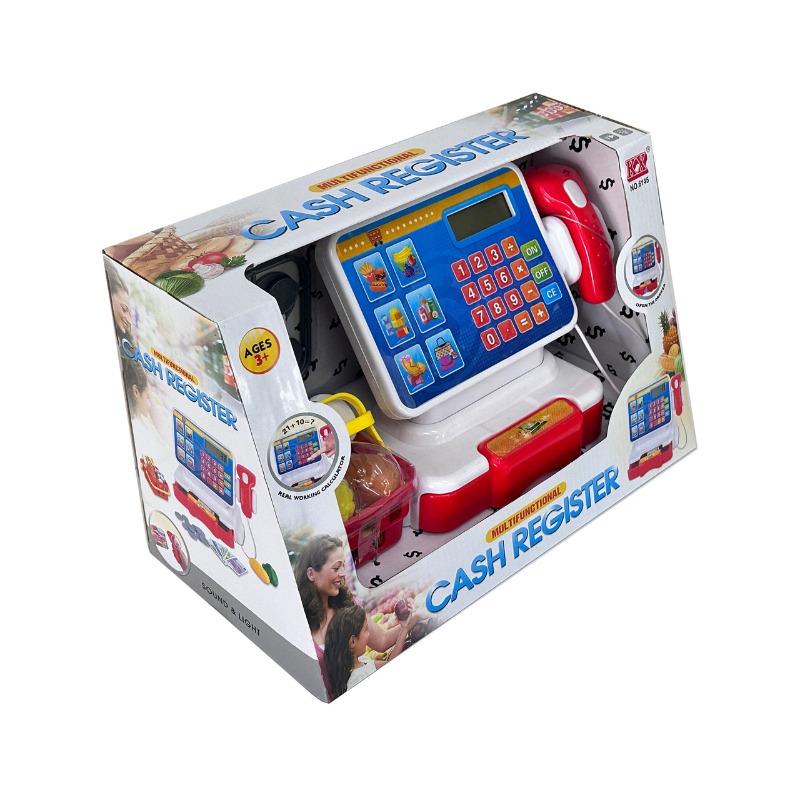 Kids Cash Register Toy - Educational Pretend Play with Buttons and Sounds