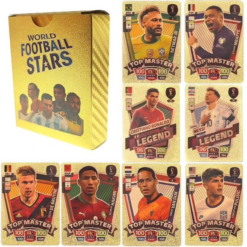 World Football Stars Gold Trading Cards Golden