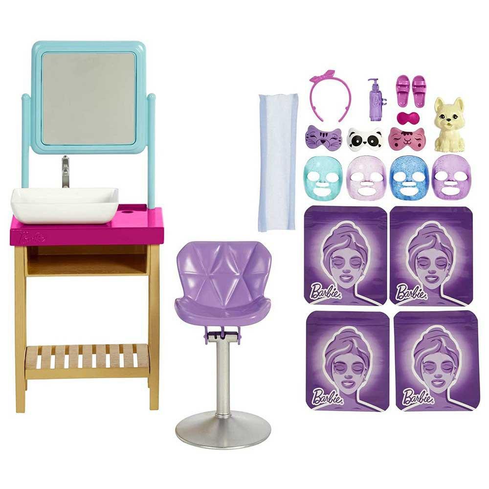 Barbie Sparkle Mask Spa Day Playset Doll And Accessories
