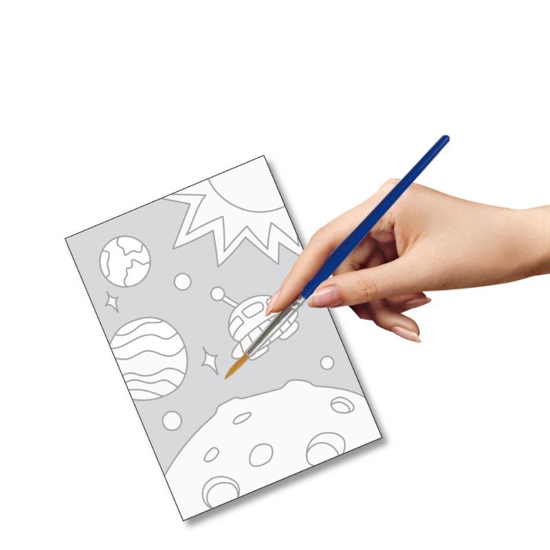 سيو ستار - لوحة ألوان مائية بتصميم رائد الفضاء