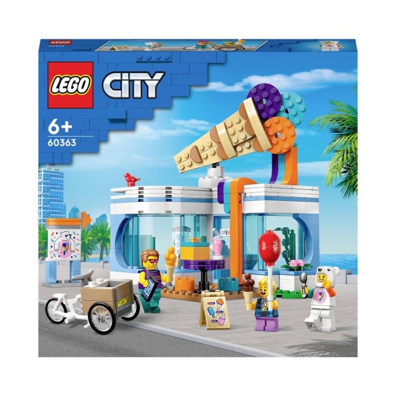 Lego City Ice Cream Shop Playset with Toy Cart Bike