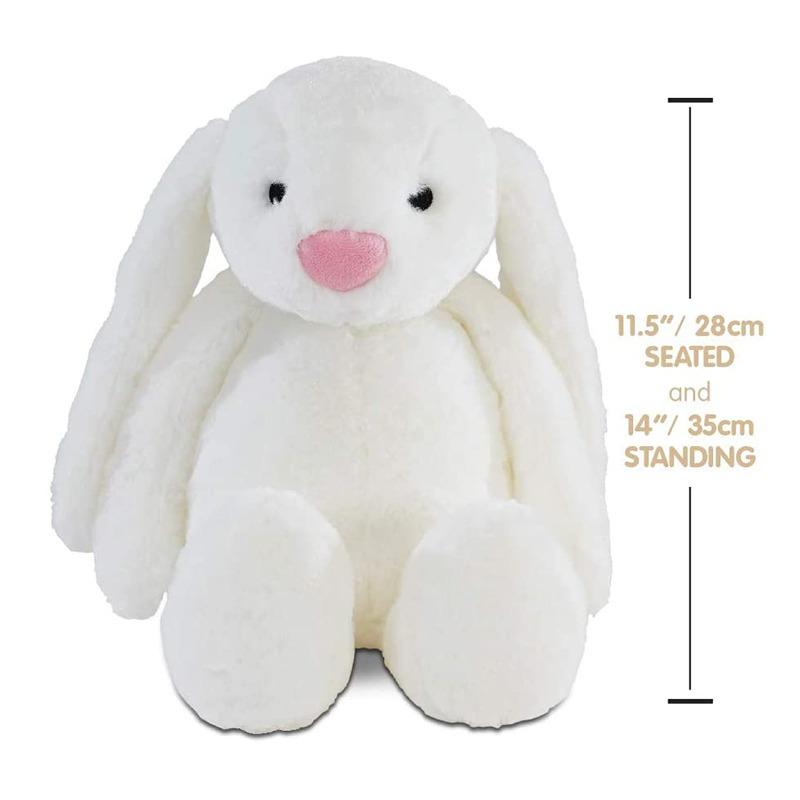 Resoftables Plush Bunny Bobo Medium 14 inch - white