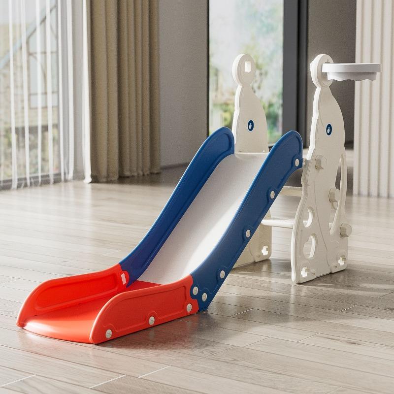 Infinity Kids Extended Dolphin Slide With Basket Ball Hoop