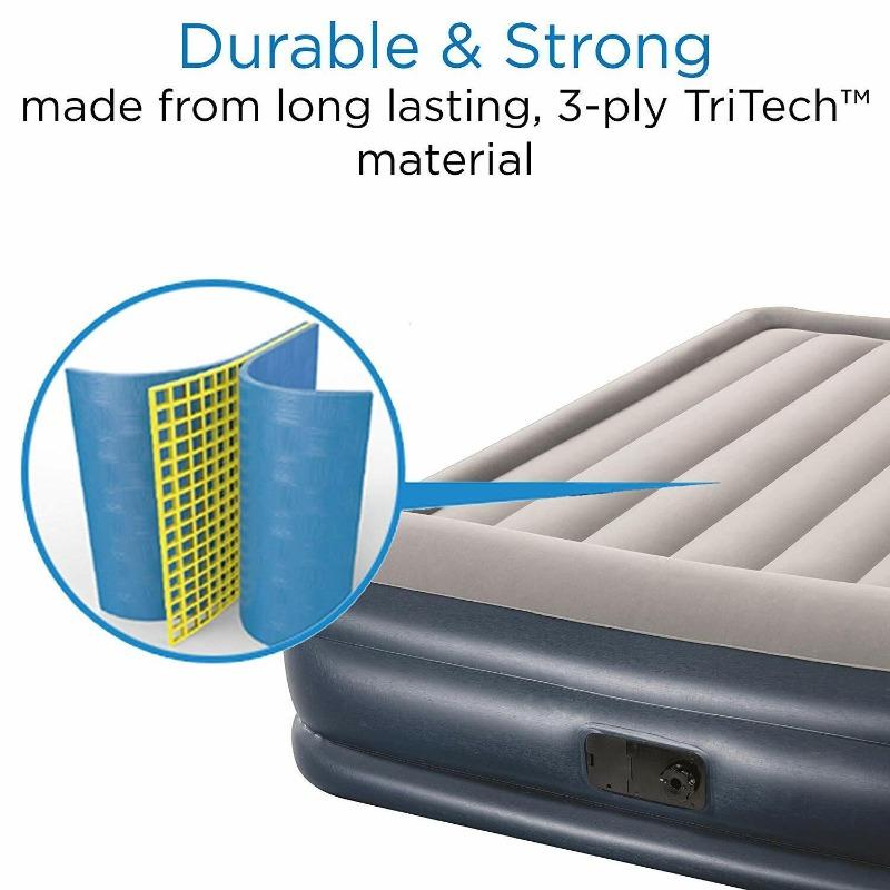 Bestway Double Airbed Tritech Raised Inflatable Blow Up Bed