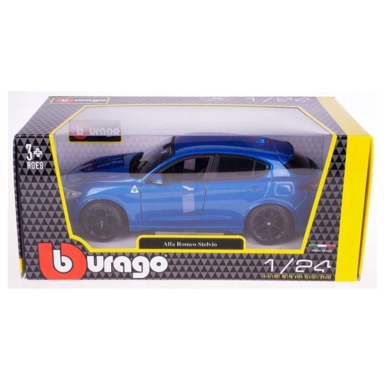 Bburago Collezione Stand Alfa Romeo Stelvio - Blue