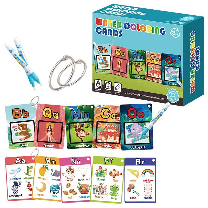 Alphabet Water Coloring Cards