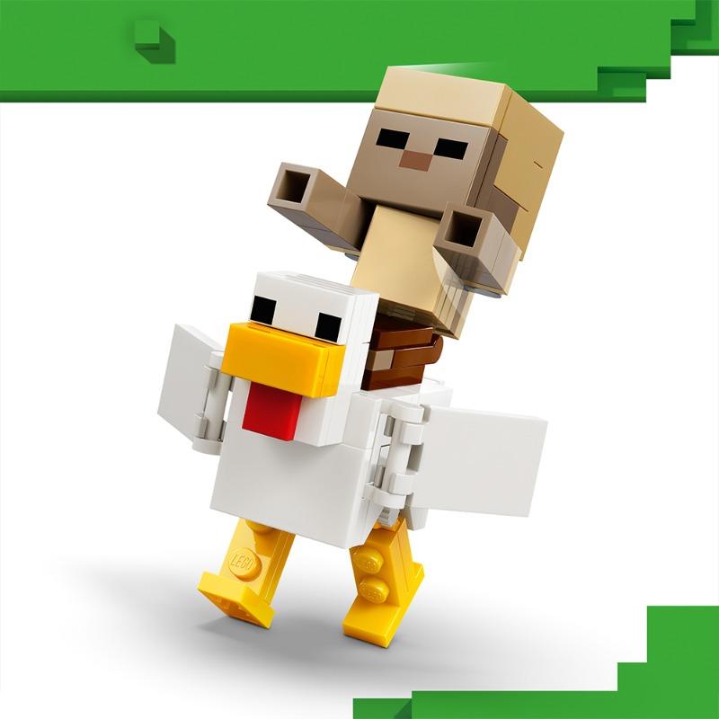 LEGO Minecraft Chicken Jockey Desert Attack Building Set - 428 Pieces