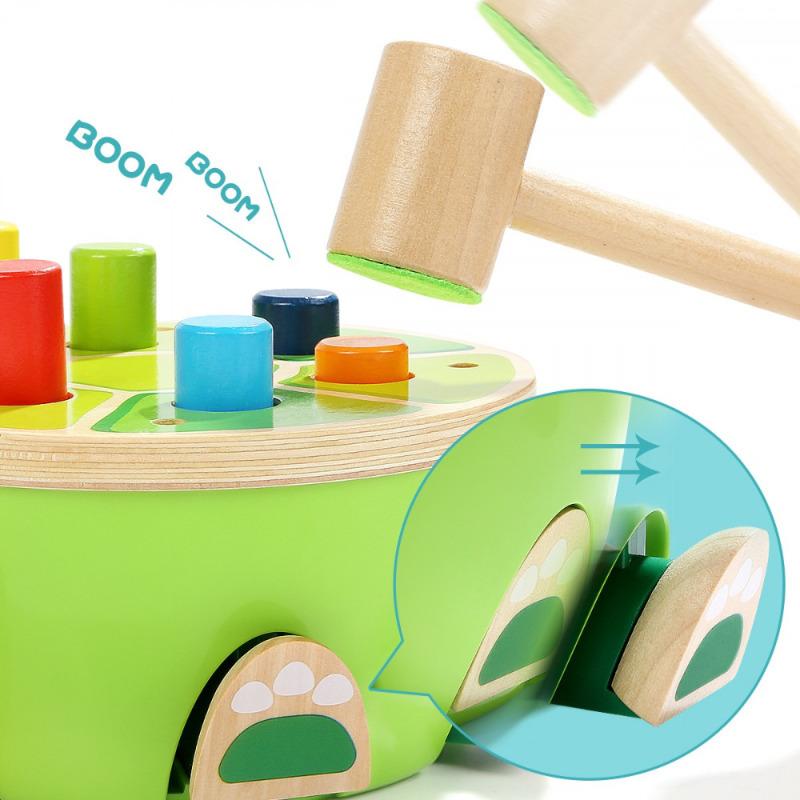 Top Bright Wooden Pounding Toy - Turtle