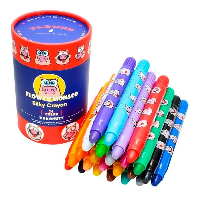 Lebze Flower Monaco Crayons 24 Color Pull