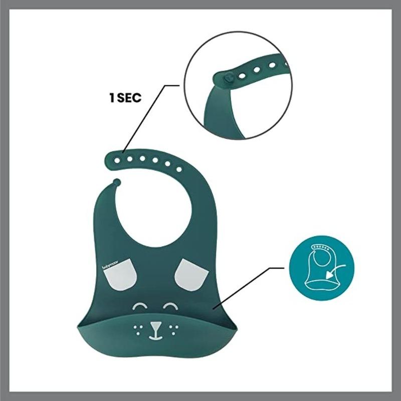 Babymoov Silicone Weaning Set 3 Pieces - Blue