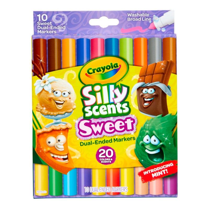 Crayola 10 CT Silly Scents Sweet Dual Ended Markers