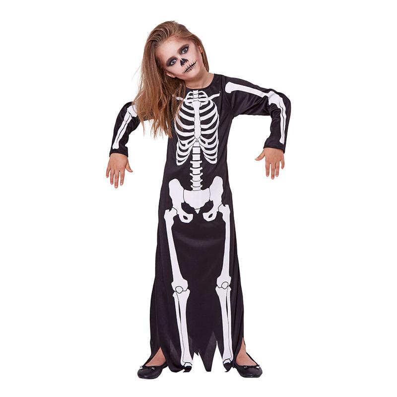Mad Toys Skeleton Dress Kids Halloween Costume - Medium