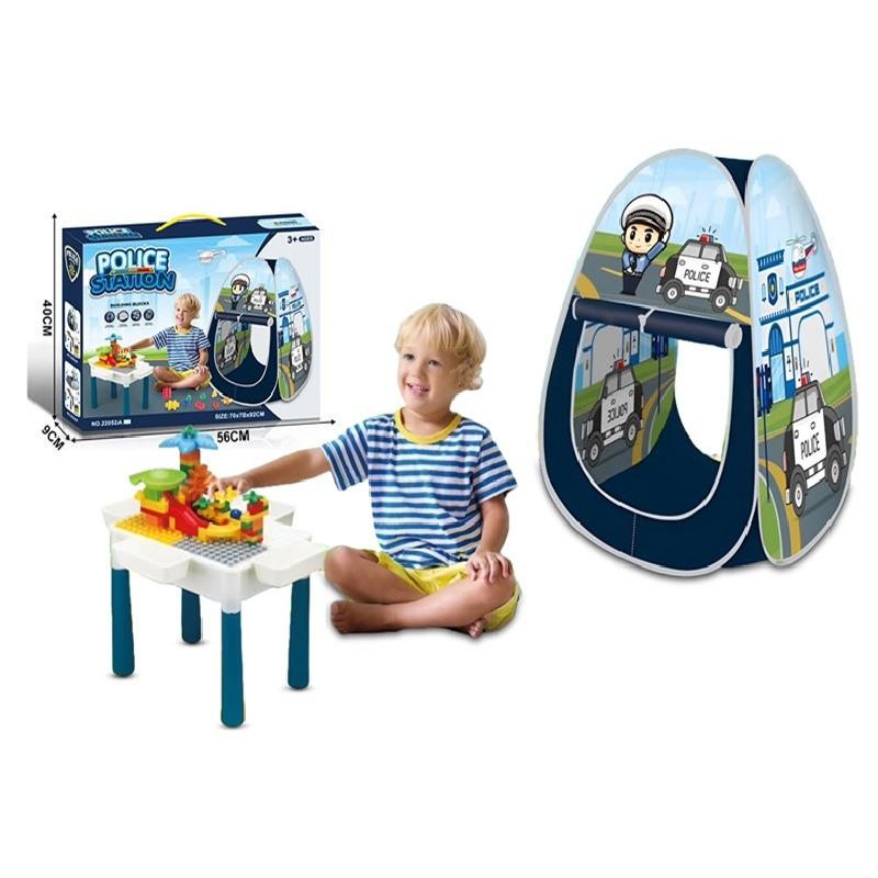 Tent With Building Blocks