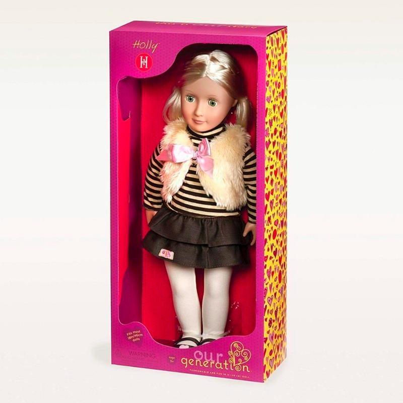 Our Generation - Holly Doll With Casual Fur Outfit