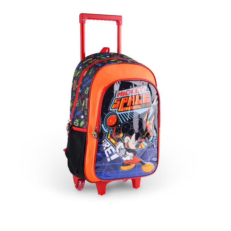 ديزني ميكي ماوس - مجموعة الحقيبة المدرسية بعجلات 5 في 1 - سبيس باترول