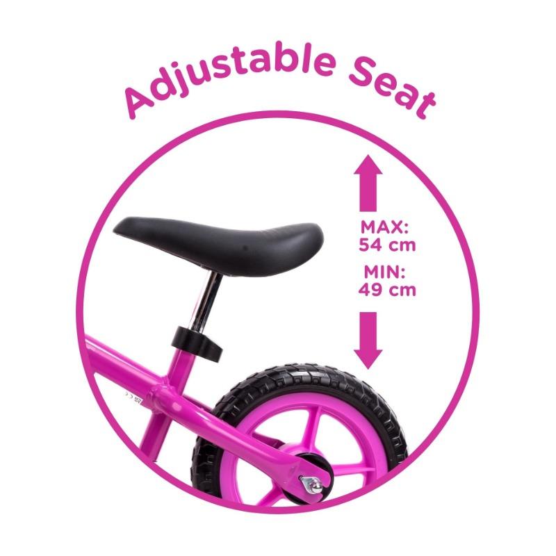 Tiny Wheel - Balance Bike With Bubble Machine For Kids - Pink